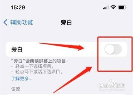苹果手机怎么打开旁白