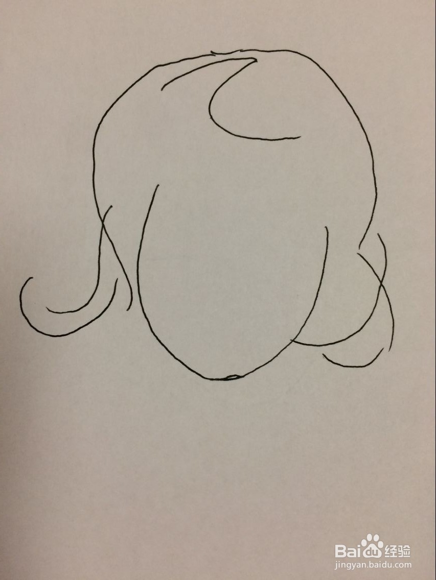 年轻妈妈头像简笔画法