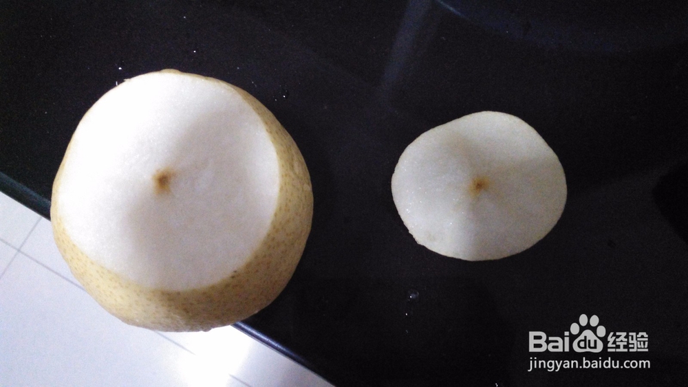 冰糖雪梨盅 图解