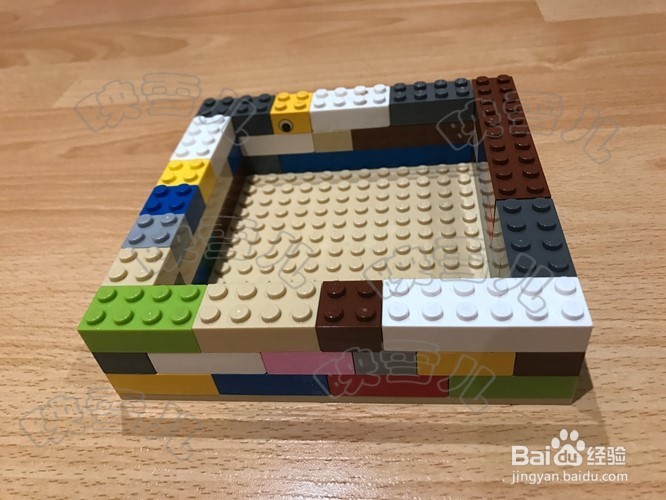 乐高做笔筒收纳盒