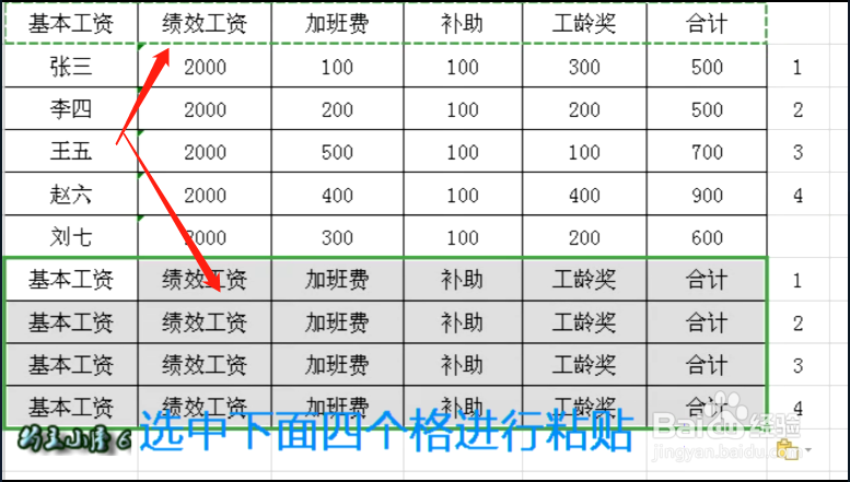如何简单制作工资条