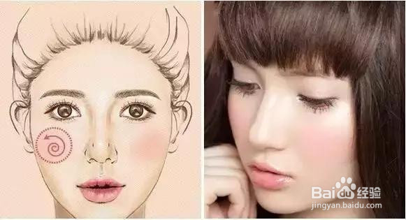 腮红怎么画好看