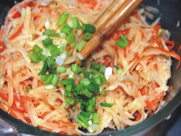 土豆胡萝卜丝饼