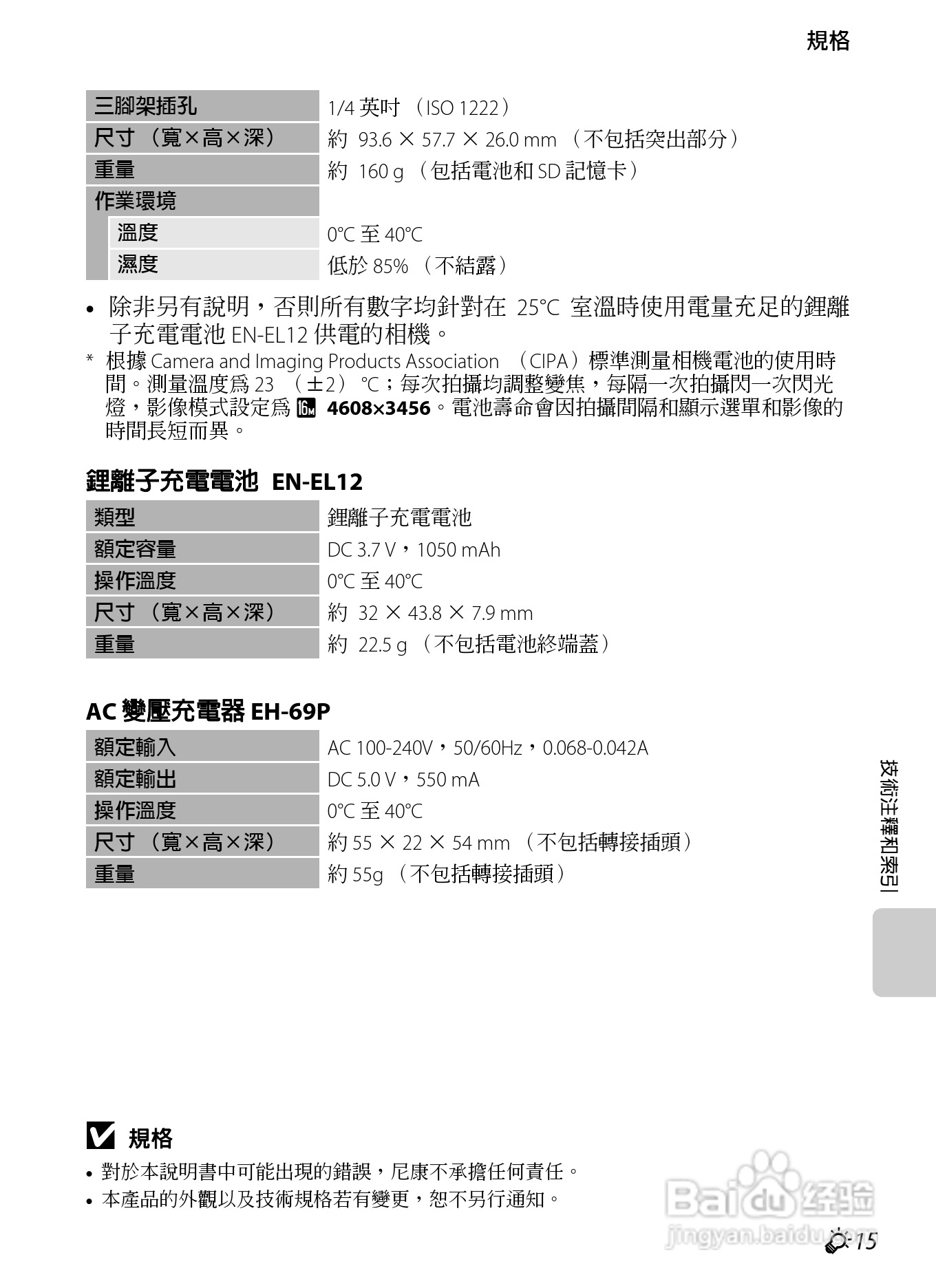 尼康 COOLPIX S6300数码相机说明书:[23]