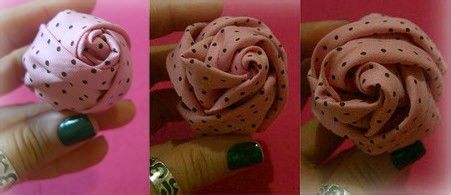 手工制作玫瑰花过程
