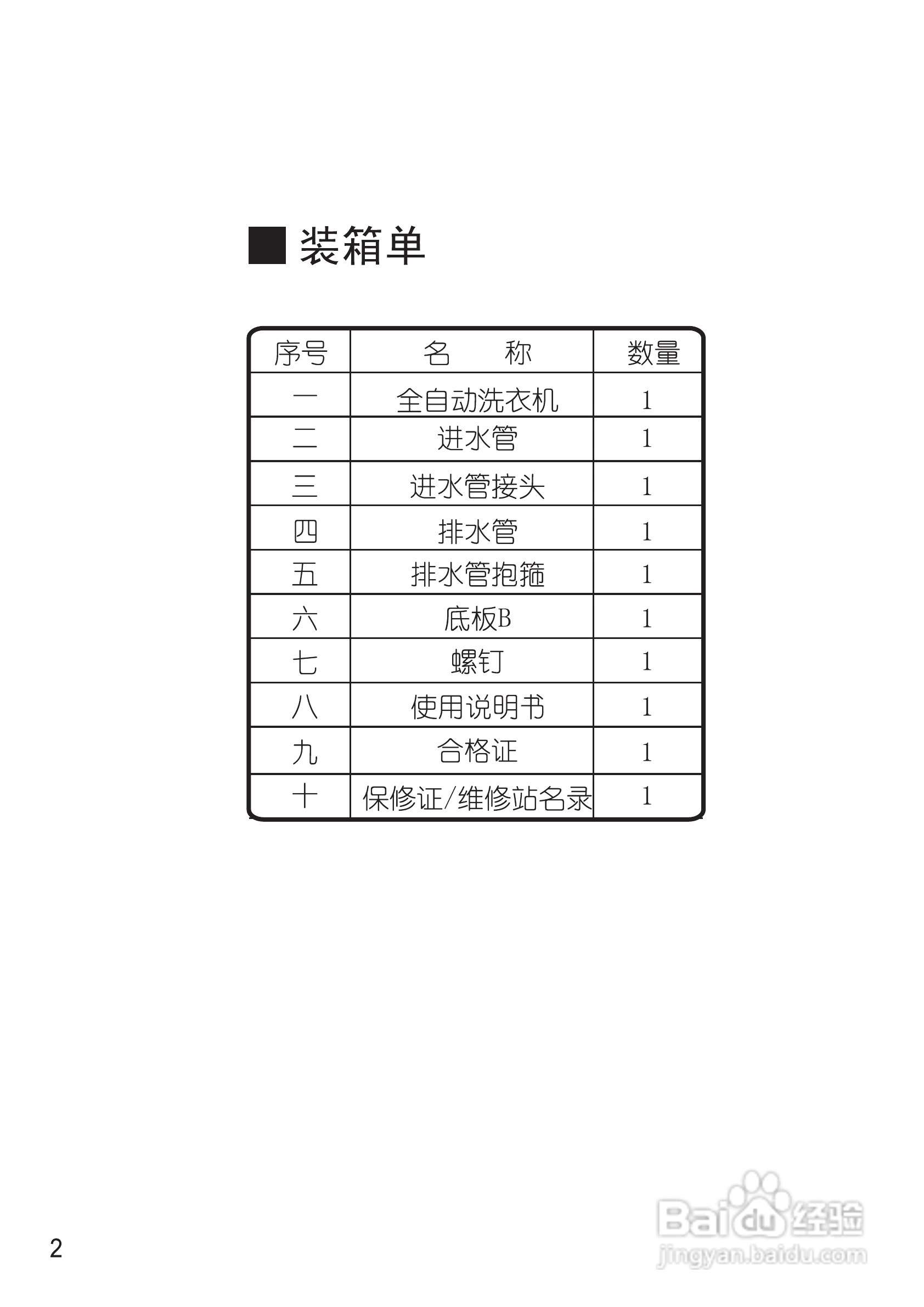 松下XQB65-H661U洗衣机使用说明书:[1]