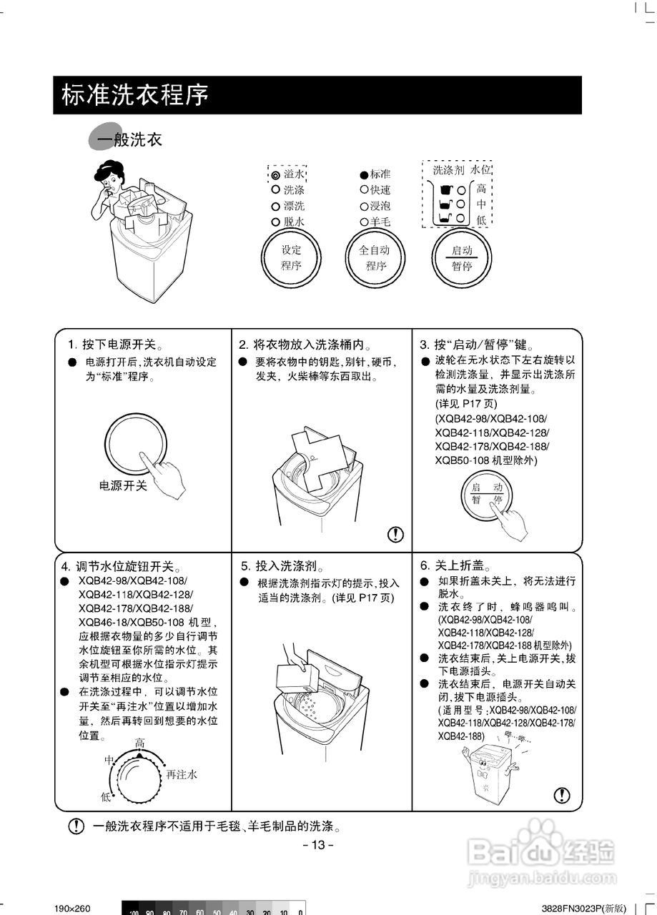 LG XQB42-98洗衣机使用说明书:[2]