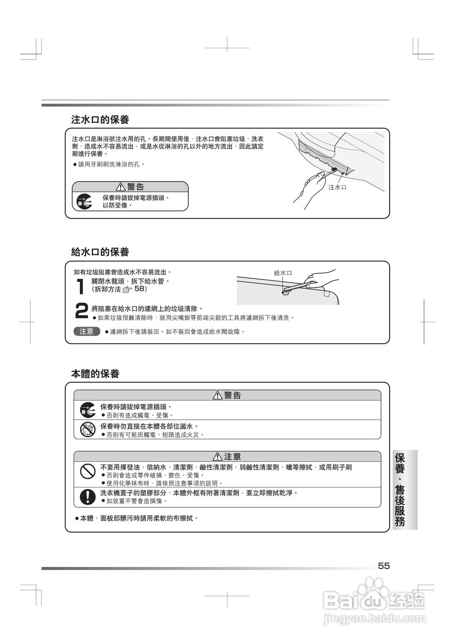 日立SF-BW11G洗衣机使用说明书:[6]