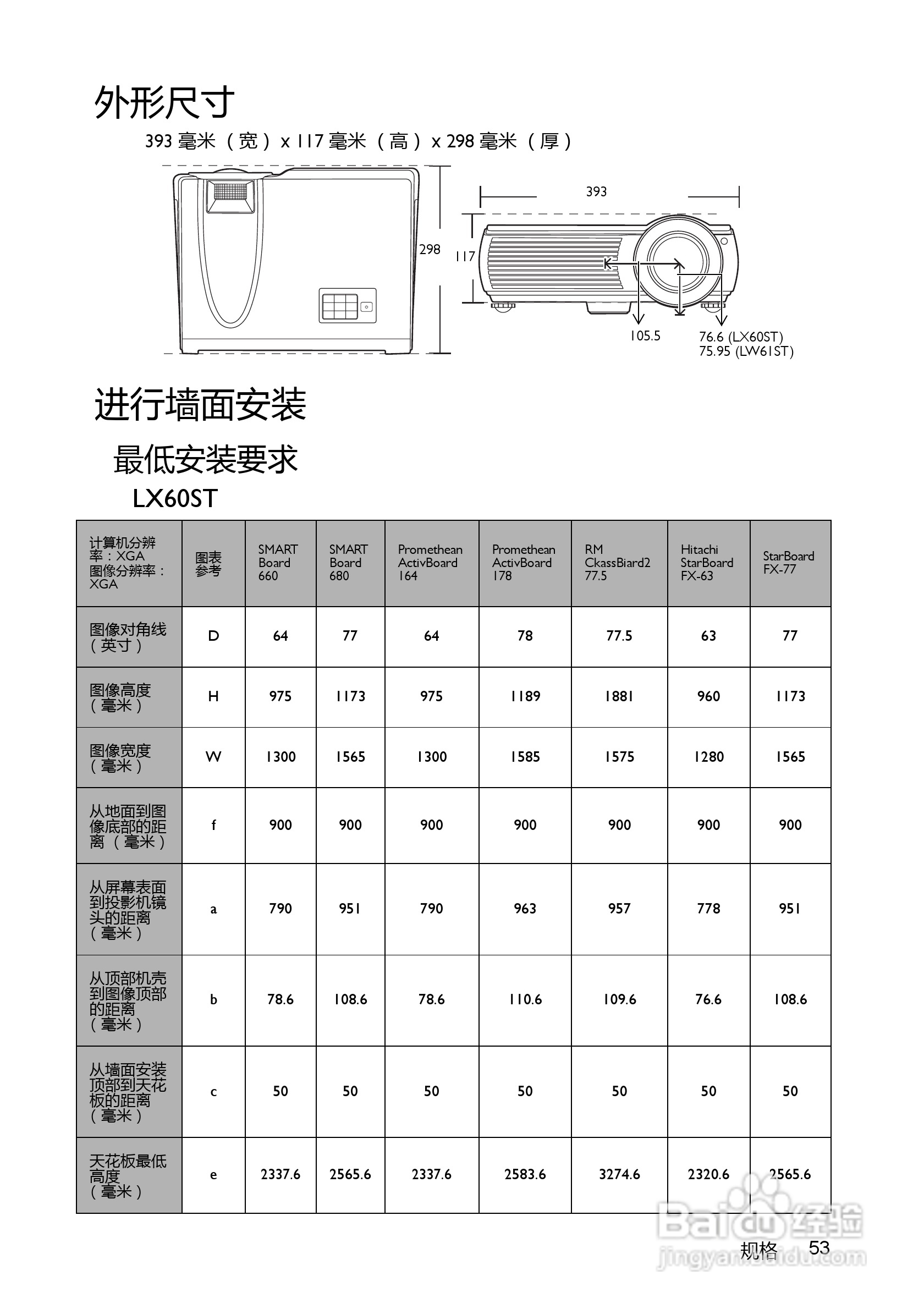 明基LX60ST投影机使用说明书:[6]