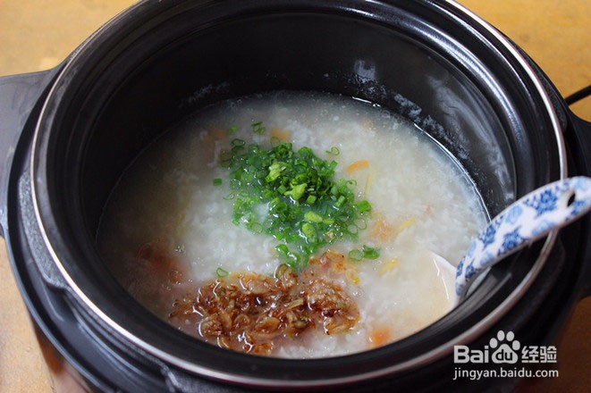 如何制作虾米干贝粥