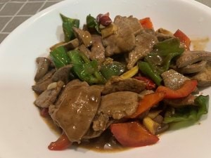 很嫩但是没有任何腥味的炒猪肝