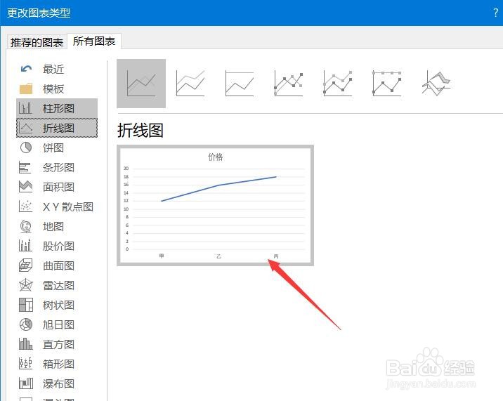 Excel 365如何更改图表类型