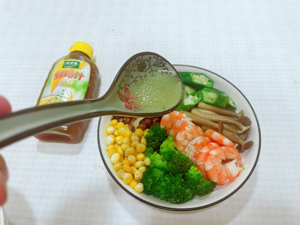 水煮鲜虾超级碗