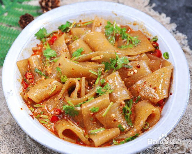 麻汁宽粉的做法