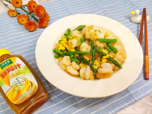 家常快手菜芦笋炒虾仁