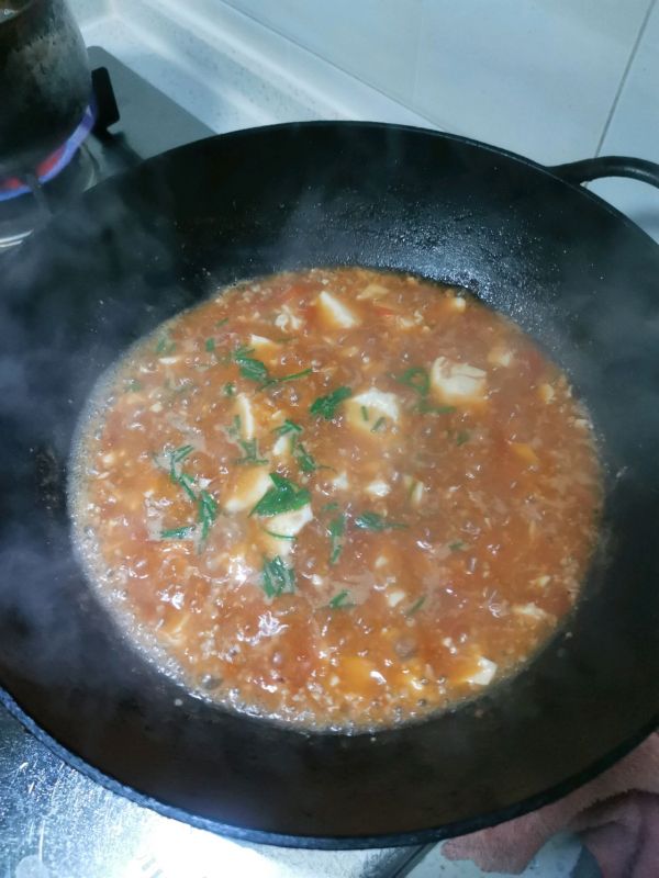 番茄肉沫豆腐羹