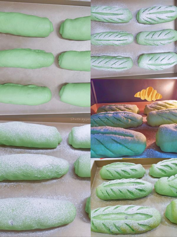 蔓越莓麻薯抹茶面包