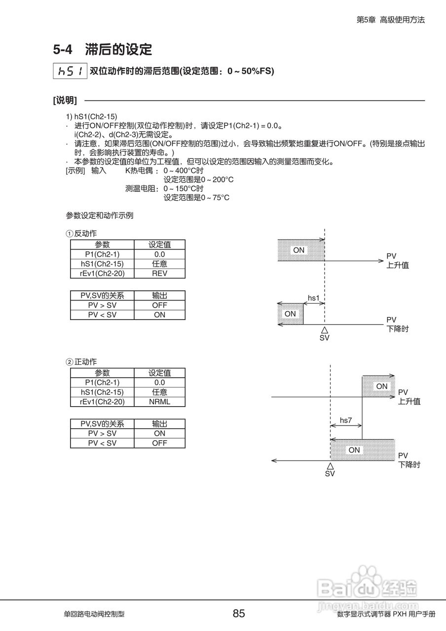 富士PXH电动阀控制型数字显示式调节器操作手册:[9]