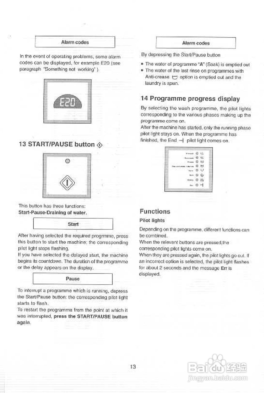 伊莱克斯EW1288W洗衣干衣机说明书:[5]