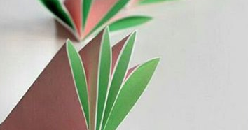 简单又漂亮纸花的折法图解 有16个花瓣!