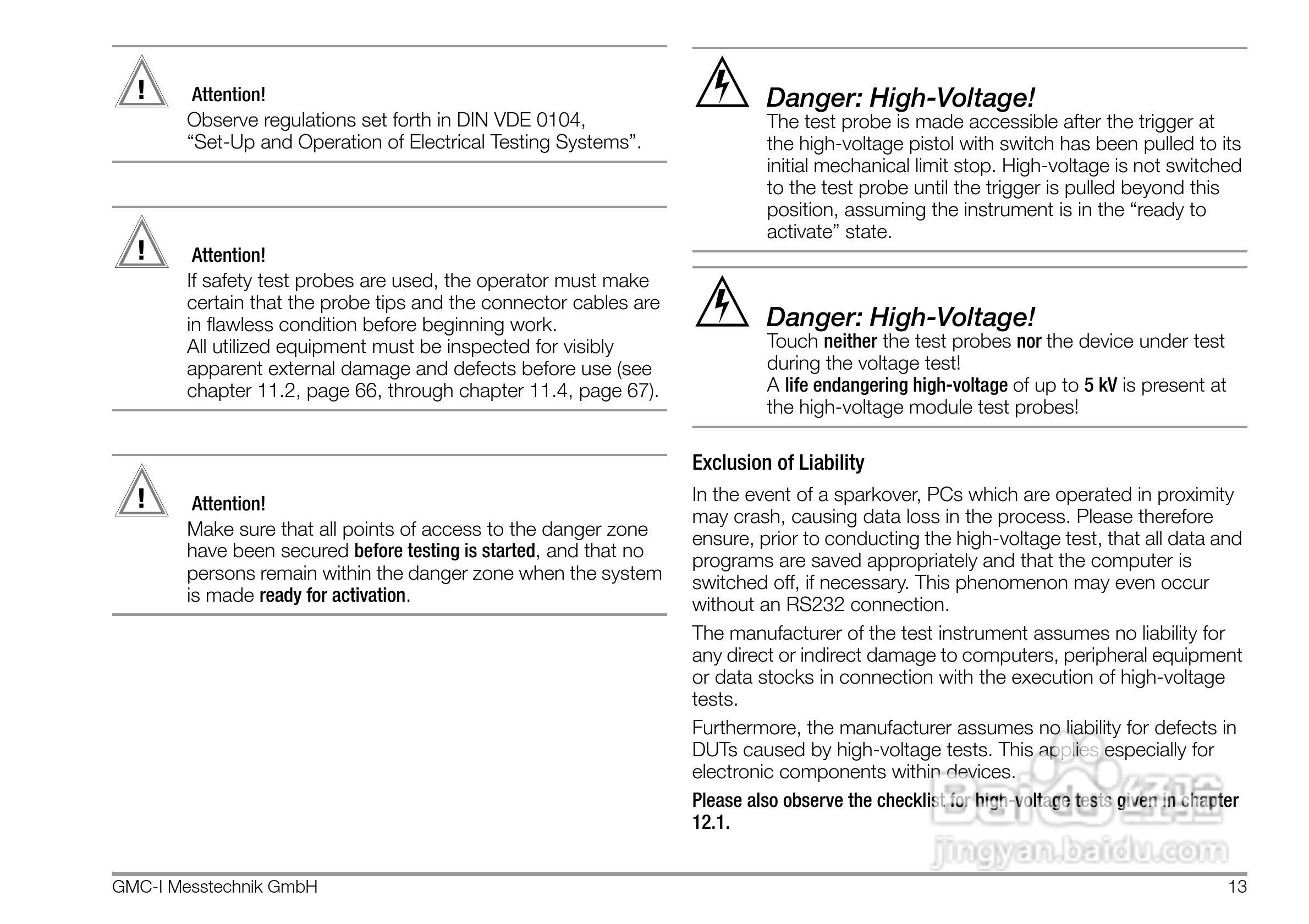 PROFITEST 204安规测试仪使用说明书:[2]