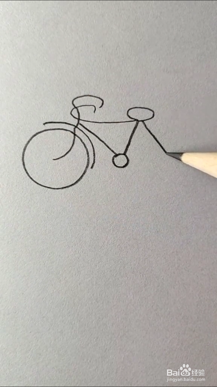 山地自行车的简笔画如何画？