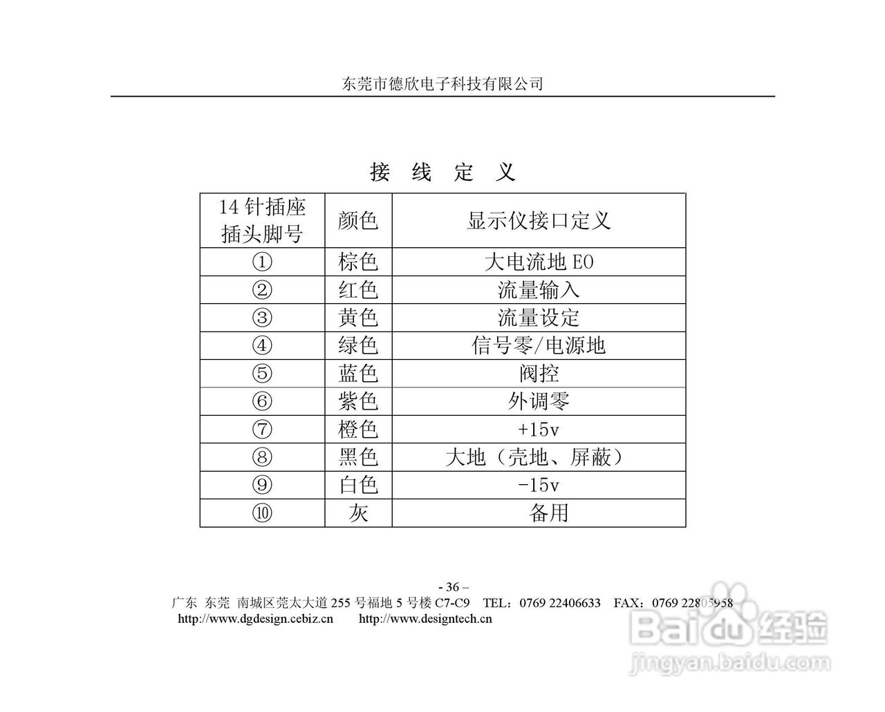 德欣电子MFC气体质量流量控制器说明书:[4]