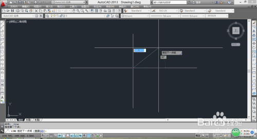 用CAD画有角度,有长度的直线!