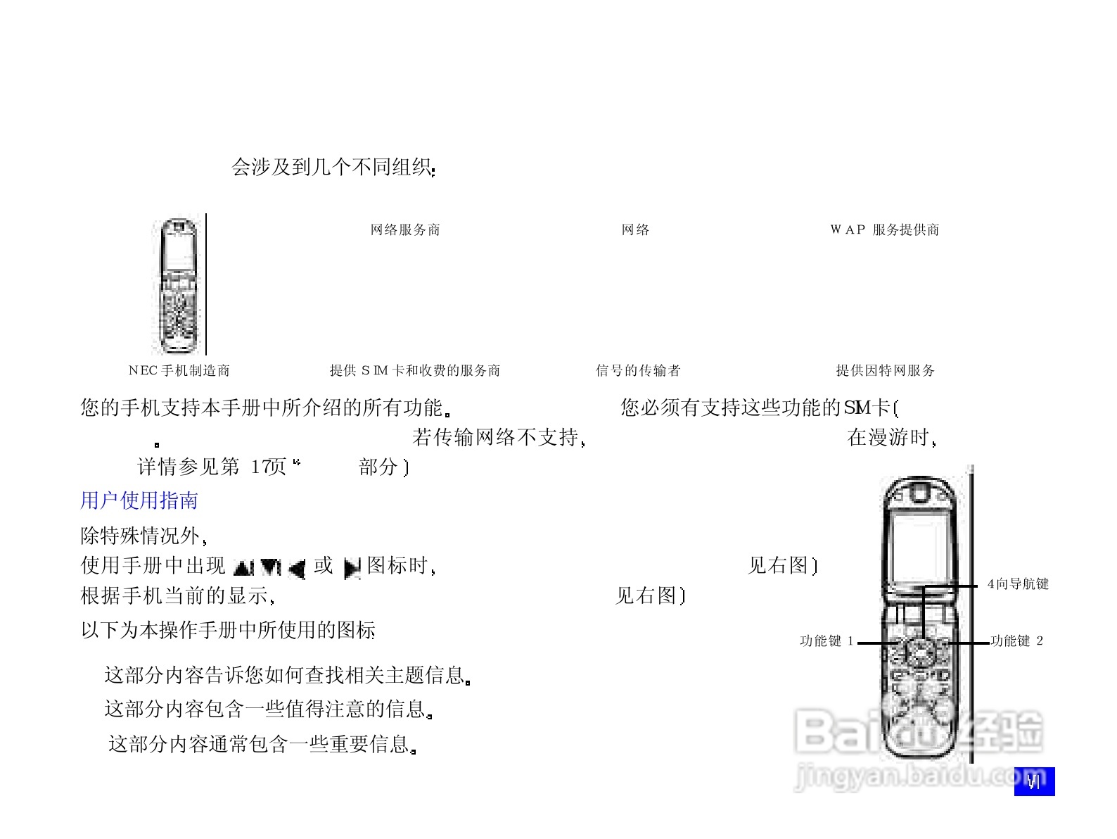 NEC N820手机使用说明书:[1]