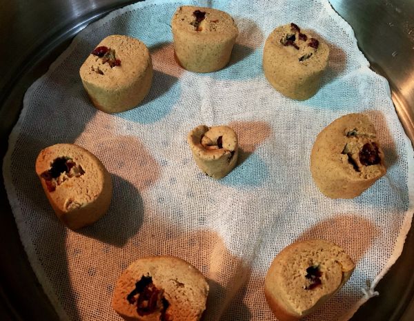 黄豆薏米粉蔓越莓馒头