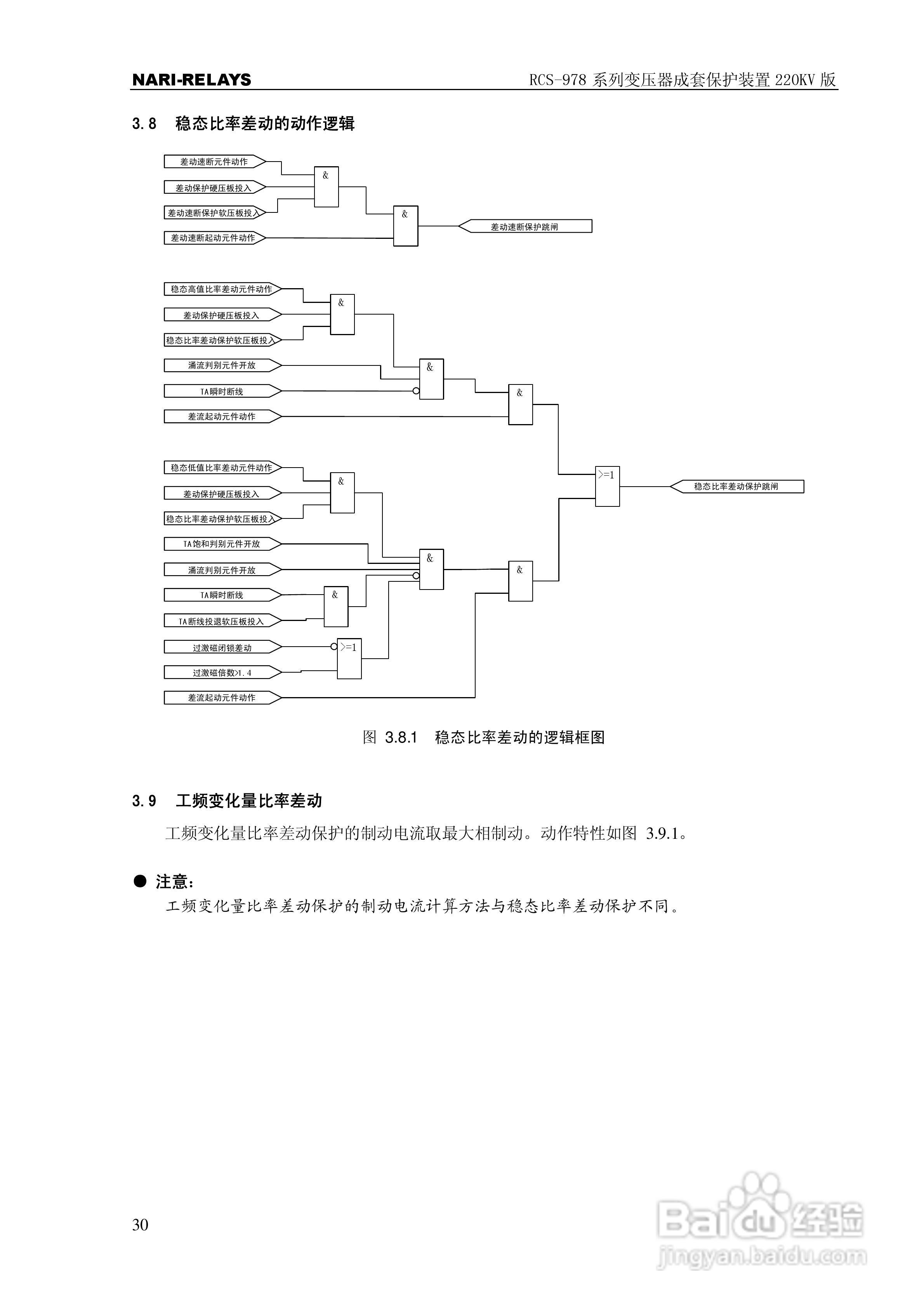 RCS-978系列变压器成套保护装置220kV版技术说明书:[4]