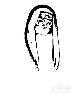 简笔画动漫人物人间道的画法