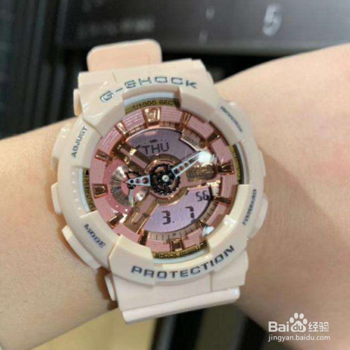 卡西欧gshock樱花粉真假对比