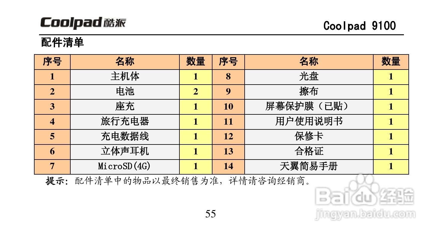 酷派Coolpad 9100手机使用说明书:[7]