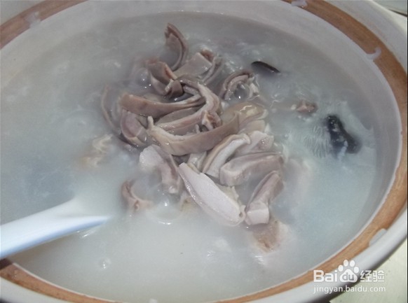 猪肚煲粥的做法