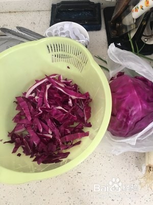 教你怎么做紫甘蓝馒头