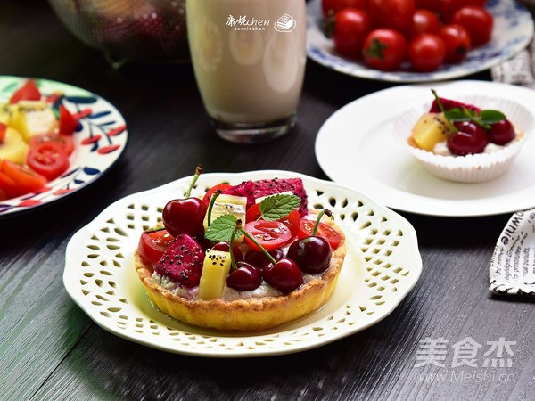 缤纷水果派的做法