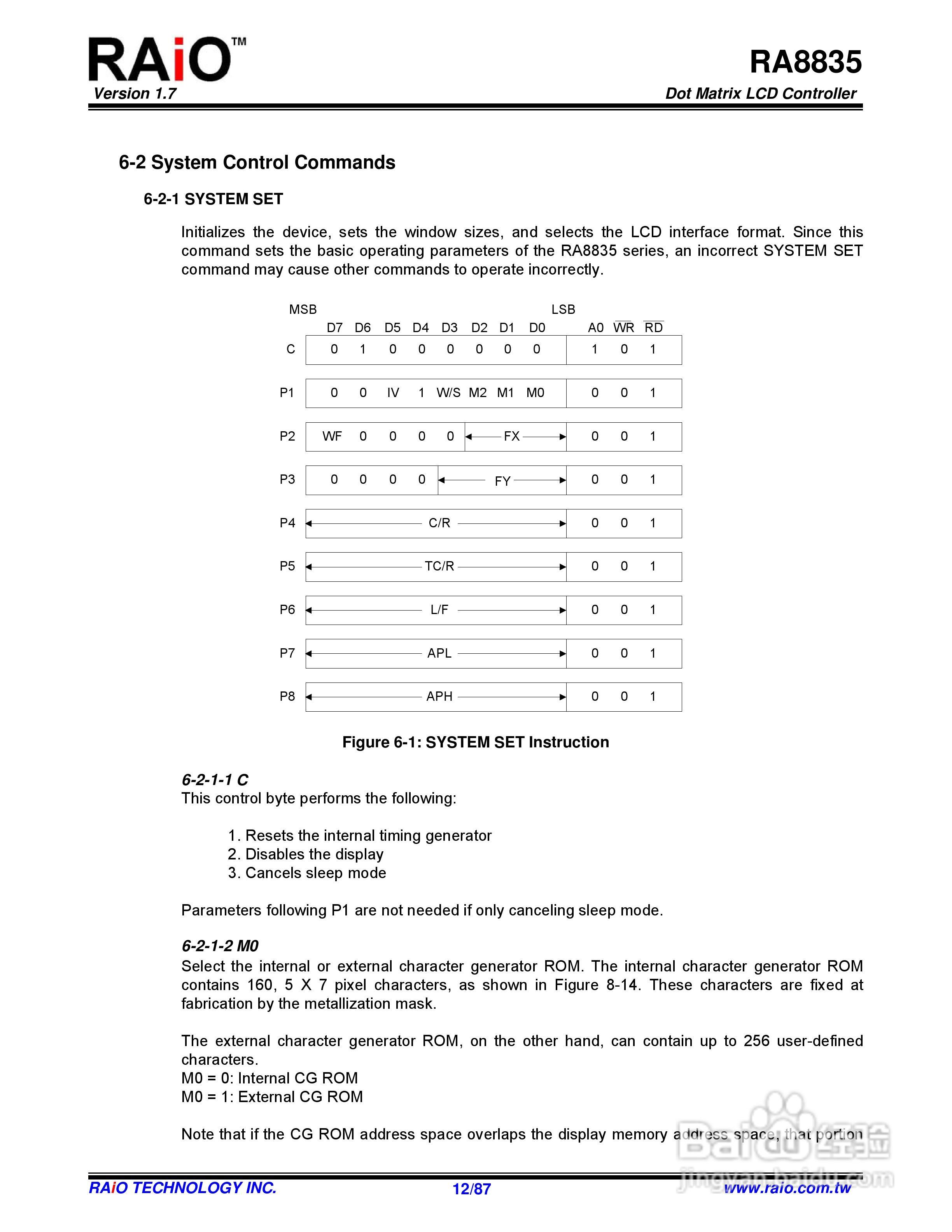 迪特福科技RA8835点阵图形式控制器使用手册:[2]