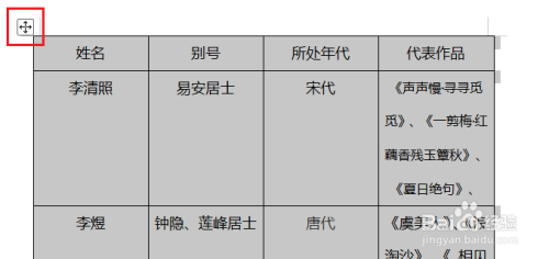 WPS文字里的表格调整行高列宽