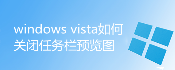 <b>windows vista如何关闭任务栏预览图</b>