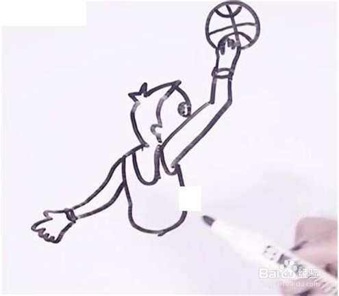 体育运动人和蓝球