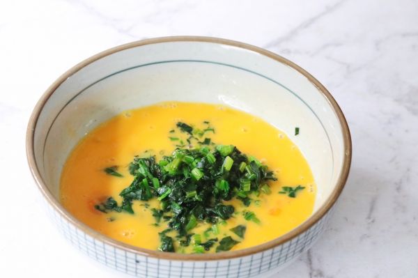 蘸汁菠菜鸡蛋糕