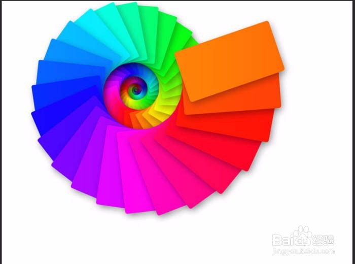 PS制作绚丽色彩的螺旋手机壁纸图片
