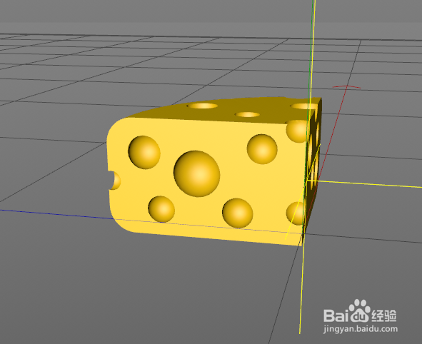 超简单的C4D奶酪制作