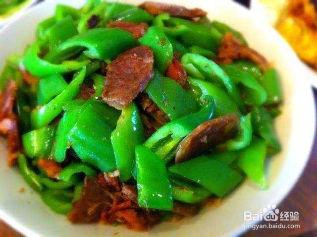 甜椒爆炒腊肠