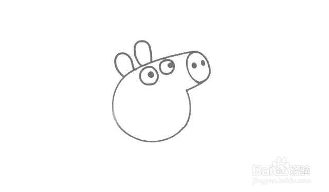 简笔画小猪佩奇方法