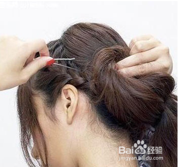 职场优雅知性小发髻盘发
