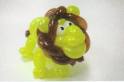 魔法气球造型系列之卡通气球狮子(下)