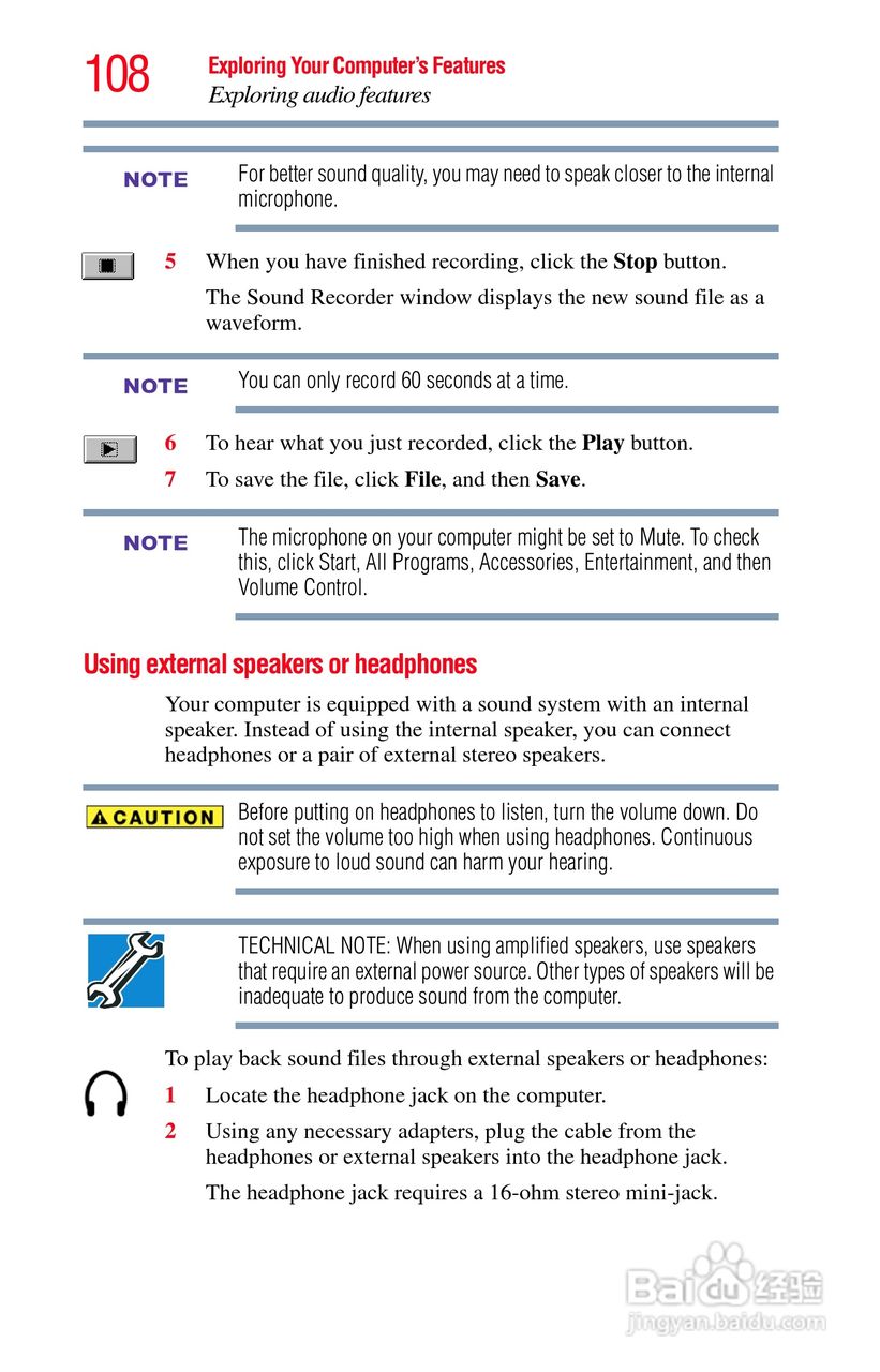 东芝NB200笔记本电脑使用说明书:[11]