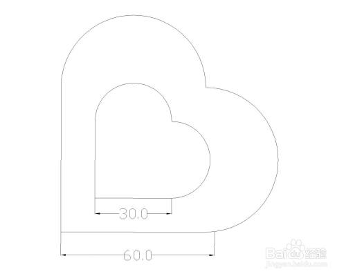 如果用cad快速绘制心形图案?